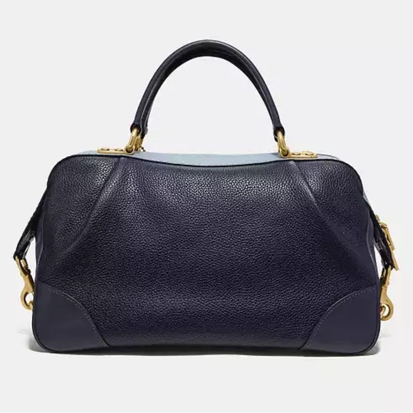 NWT Coach Lane Hues of Blues Colorblock Satchel MSRP$395 SOLD OUT ONLINE - Picture 11 of 16